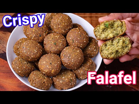 Crispy, Healthy, Authentic Falafel Snack Balls | Chickpea Falafel with New Easy Trick