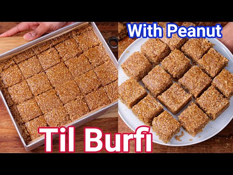 Til Burfi – Healthy Sesame Burfi with Peanuts | Til Gud Burfi – Tasty Energy Bar