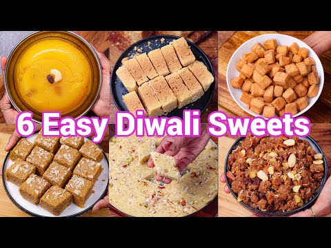 Diwali Recipes 2024 – Quick & Easy Sweets & Desserts | 6 Instant Healthy Deepavali Recipes