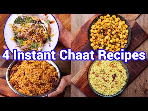 Instant Chaat Recipes – Healthy & Tasty Street Style with Tips & Tricks | 4 Easy Chaat Recipes