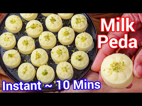 Instant Milk Peda in Just 10 Mins – Creamy & Easy | No Khoya, No Fuss Instant Doodh Peda in Minutes