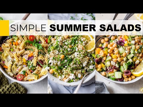 SIMPLE SUMMER SALAD IDEAS | crazy easy recipes