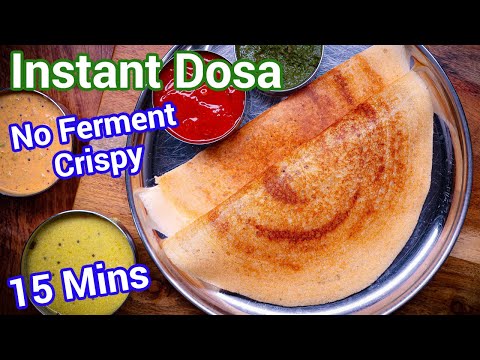 No Fermentation Instant Dosa Recipe – Just 15 Minutes | Crispy Sooji Dosa for Busy Mornings