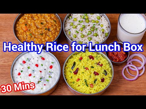 4 Healthy & Tasty Masala Rice Recipes | Spicy Indian Lunchbox Ideas – Tiffin Box Masala Rice Recipes