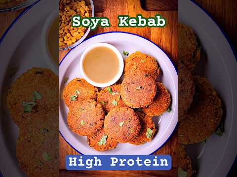 High Protein Soya Kabab | Healthy Tea Time Snack – Protein Rich Cutlet Tikki Snack