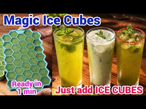 Summer Special Magic Ice Cubes – 3 in 1 Magic Ice Cubes | 3 Easy Drinks Recipe – Quick Summer Drinks