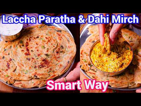 Spring Onion Lachha Paratha with Dahi Mirch Chutney | Hare Pyaz Lachha Paratha & Chatpati Dahi Mirch