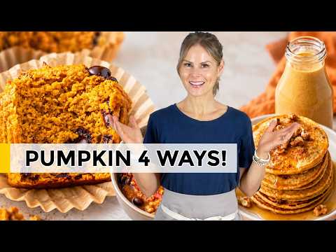 4 High Protein Pumpkin Recipes You'll Want on Repeat | muffins, pancakes & more!